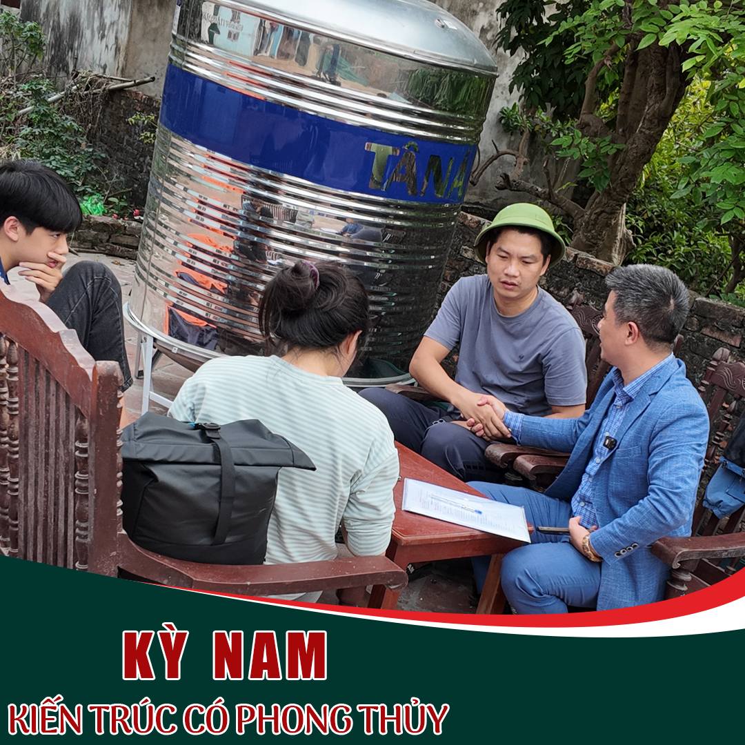 Áp dụng định vị toán học và la bàn để lấy tọa độ cắm móng nhà chuẩn xác
