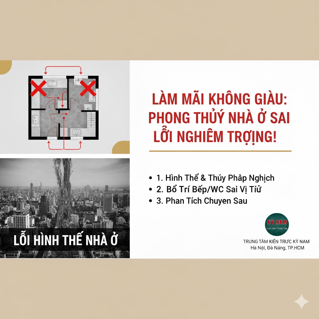 Long đong vất vả do phong thủy